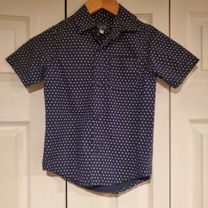Boys Children's Place collared Button Down Short Sleeve Shirt size 5/6